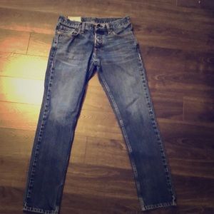 Hollister brand classic jeans.